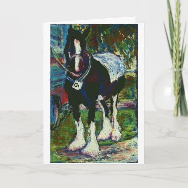 Cartão Shire Horse Birthday Card (Frente)