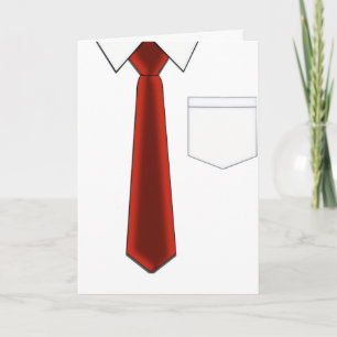 Cartão Shirt and Tie Father's Day Card