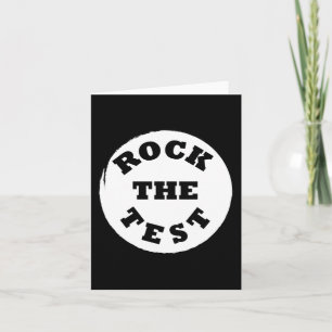 Cartão Shirt Rock The Test Men School