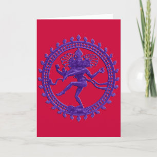 Cartão Shiva the Cosmic Dancer greeting card