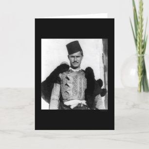 Cartão Shkypetars Costume Albânia 1923
