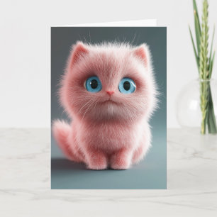 Cartão Shmu - O gatinho rosa