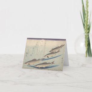 Cartão Shoal of Fishes: Ayu - notecard