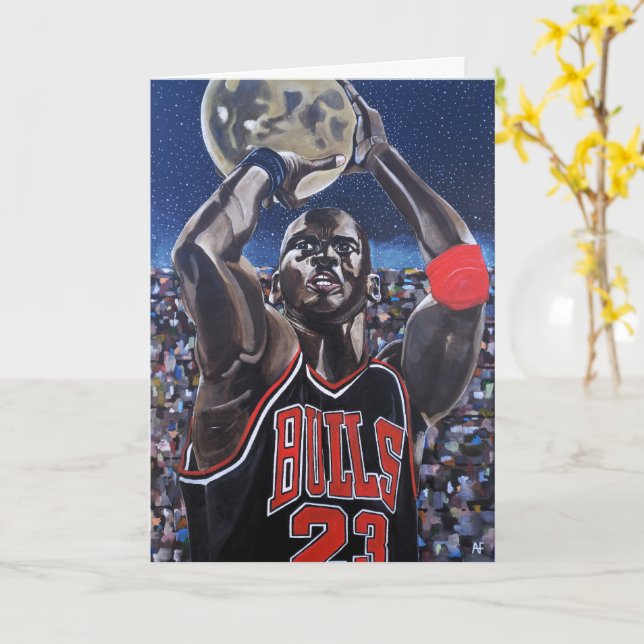 Cartão Shooting for the Moon Painting by Alfred Fox (Flor Amarela)