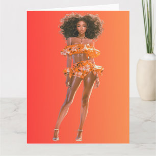 Cartão Shopp Sista da Rainha Negra Africana Melanin