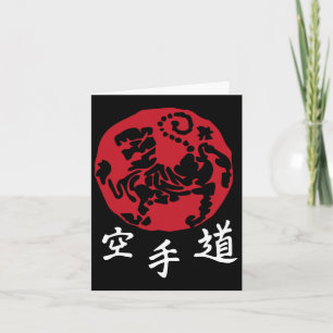Cartão Shotokan Karate Red Marts Taekwondo Black W
