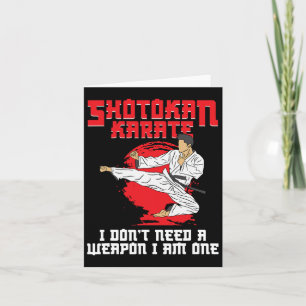 Cartão Shotokan Symbol Training Arma de Treinamento Instr