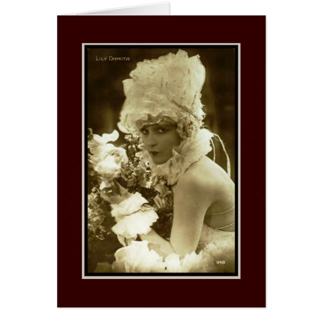 Cartão Show Girl 1920 (Frente)