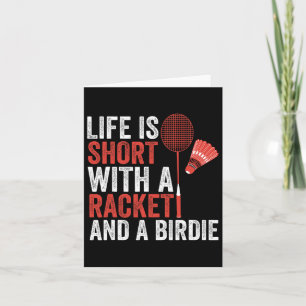 Cartão Shuttle Badminton