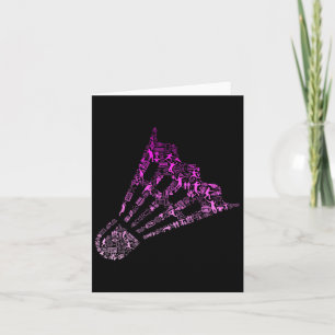 Cartão Shuttle Badminton Player Shirt Womens Badminton