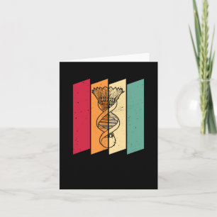 Cartão Shuttle Badminton Player Team Court - É No Meu Dn