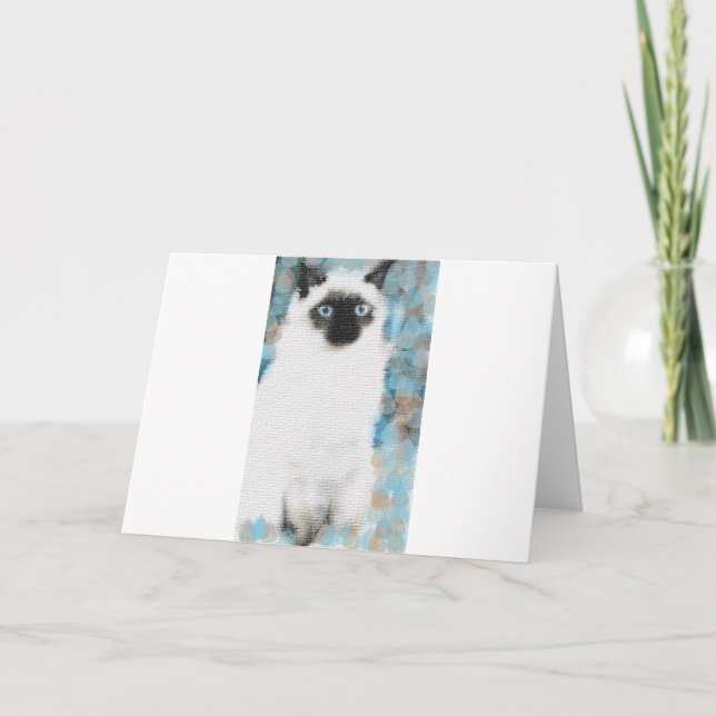 Cartão siamês (Frente)