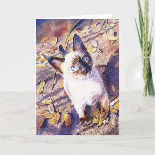 Cartão "Siamese Cat" Card