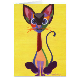 Cartão Siamese Geo