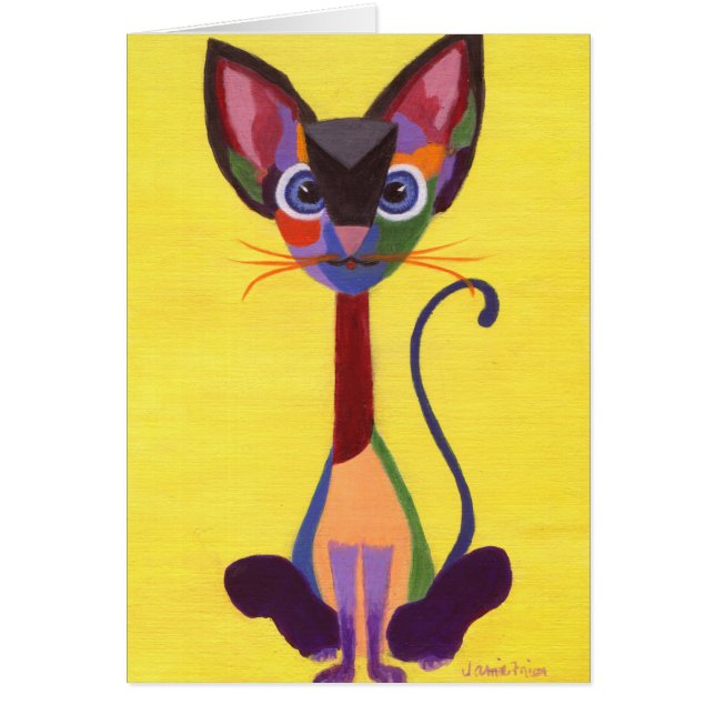 Cartão Siamese Geo (Frente)