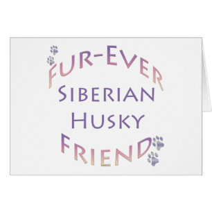 Cartão Siberian Husky Fuere Friend
