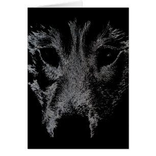 Cartão Siberian Husky Malamute Wolf Dog Card