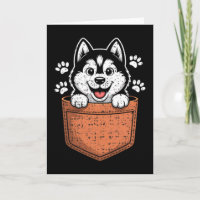 Siberian Husky Na Sua Frente Cket