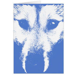 Cartão Siberiano Husky / Cartão Malamute do Alaska