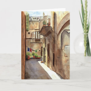 Cartão Sicilian Street Notecard