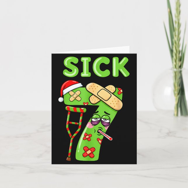 Cartão Sick Seven Meme 67 Six Seven Santa Hat Christmas P (Frente)
