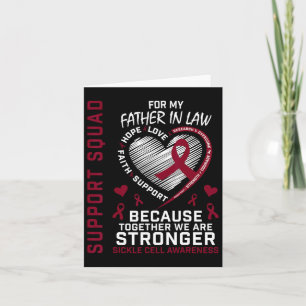 Cartão Sickle Cell Awarness Items Padre In Law Support