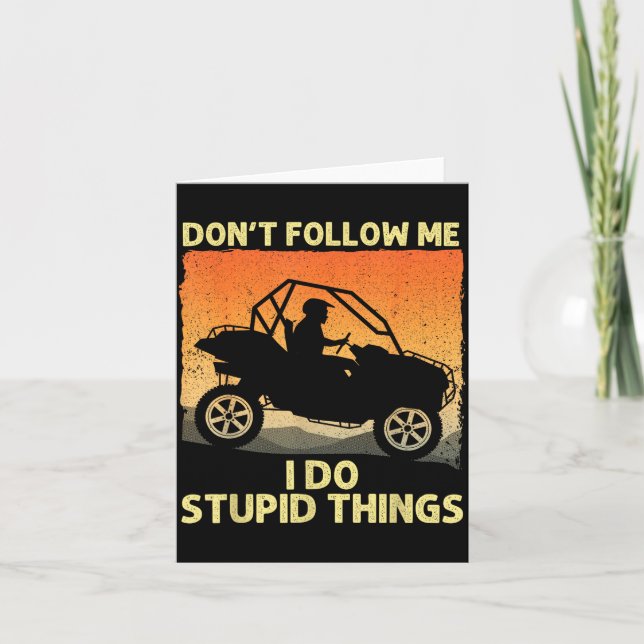 Cartão Side-by-side Design For Men Women Utv Atv Sxs Off  (Frente)