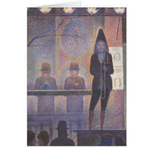 Cartão Sideshow do Circo de Georges Seurat, Arte Antiga
