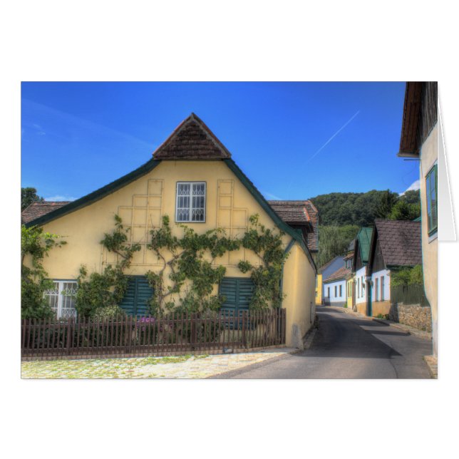 Cartão Sievering Viena Áustria (Frente horizontal)