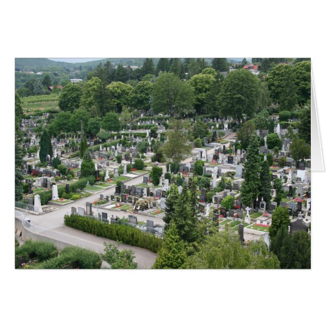 Cartão Sieveringer Friedhof (Frente Horizontal)