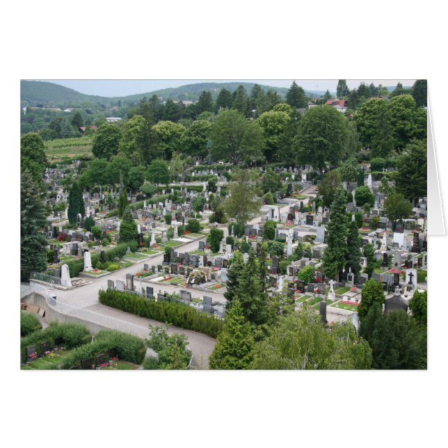 Cartão Sieveringer Friedhof (Frente horizontal)