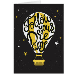 Cartão Siga seu balão dos sonhos