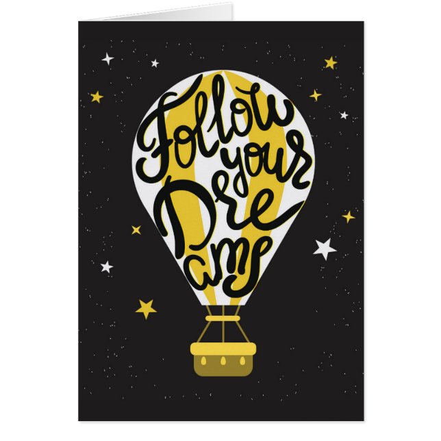 Cartão Siga seu balão dos sonhos (Frente)