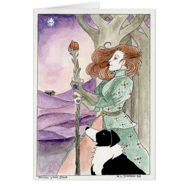 Cartão Siga sua estrela (Frente)