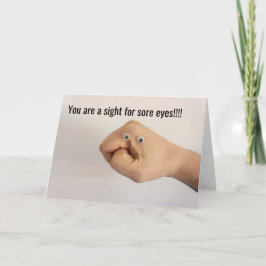 Cartão Sight For Sore Eyes, Senti Sua Falta!