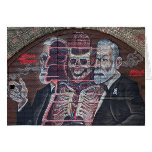 Cartão Sigmund Freud Street Art