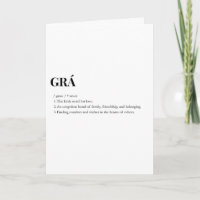 Significado do Amor Grá Irlandês Moderno