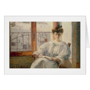 Cartão Signora Massimino do La, 1908 (óleo em canvas)