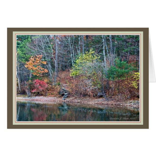 Cartão *Silêncio-comunhão de uma alma consciente com ela  (Frente Horizontal)