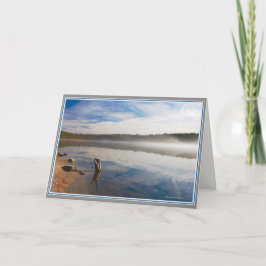 Cartão Silêncio: Lagoa de Walden--communing com a alma