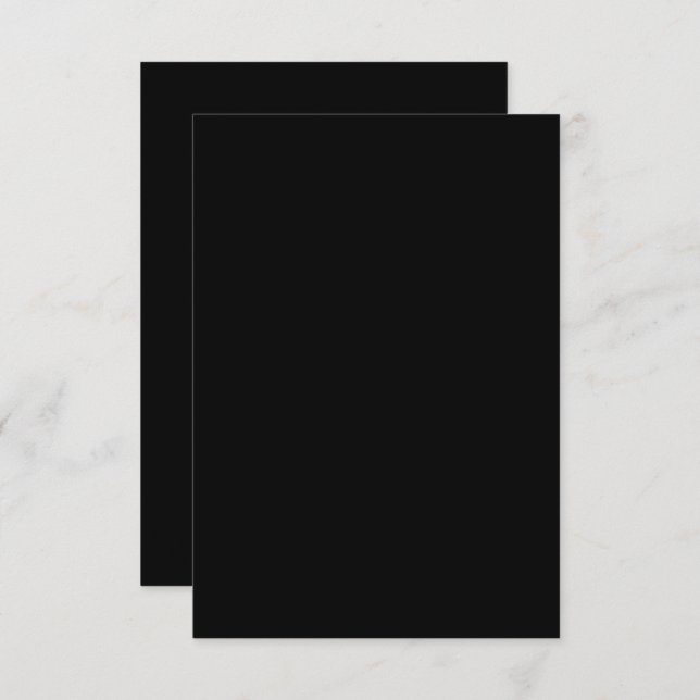 Cartão Silhouette de Gato Negro Minimalista (Frente/Verso)