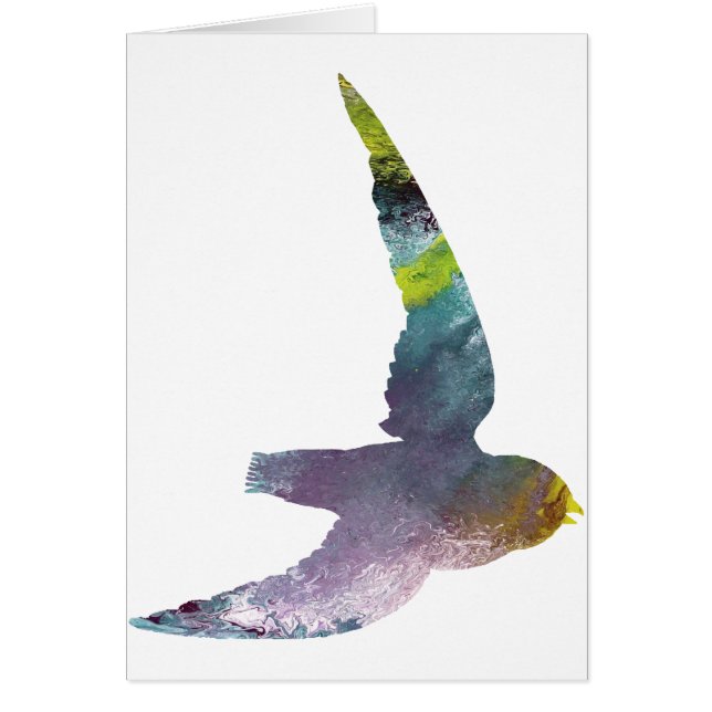 Cartão silhueta abstrato swift (Frente)