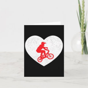 Cartão Silhueta Bmx Ciclista Bicicleta Dia dos Namorados 