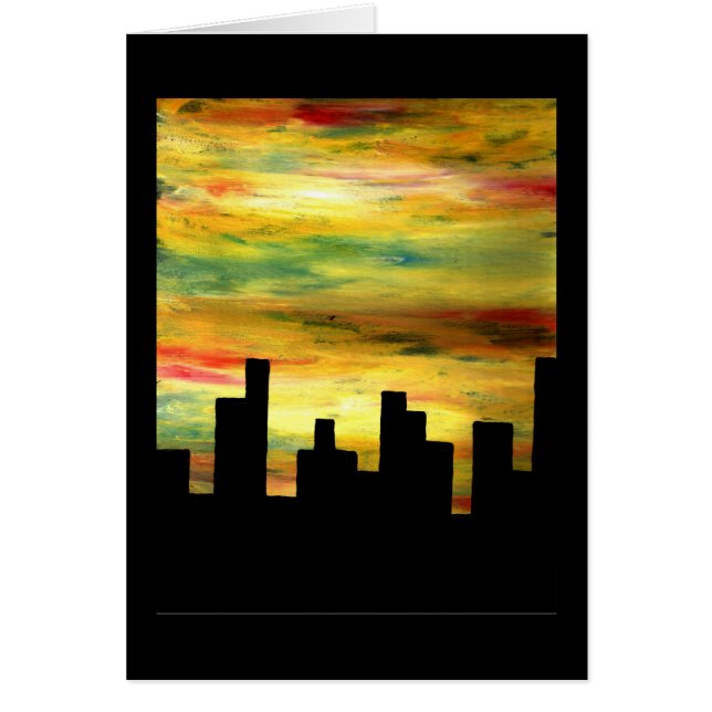 Cartão silhueta da cidade (Frente)