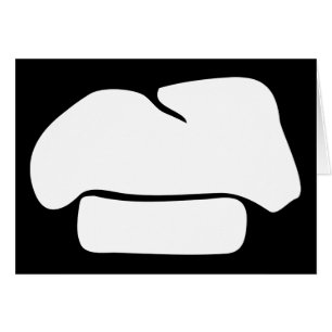 Cartão silhueta de chef