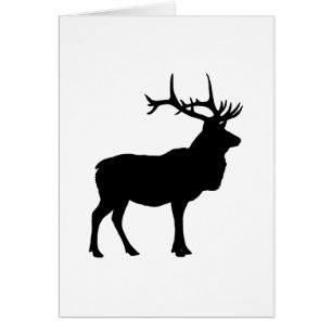 Cartão Silhueta dos alces