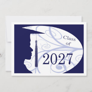 Cartão Silhueta Homem Branco e Azul 2027