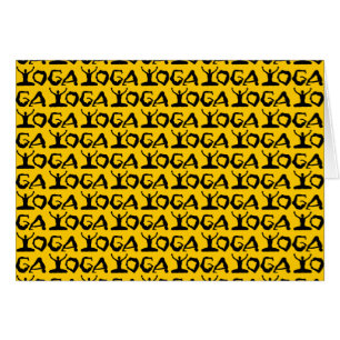 Cartão Silhuetas da ioga