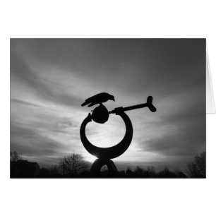 Cartão Silhuette de inverno - Noir