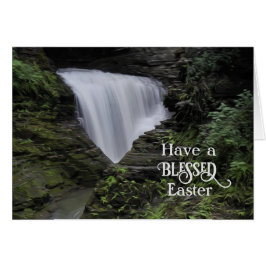 Cartão Silky Waterfall Tem uma Páscoa abençoada